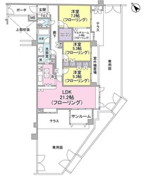 オーベル桜上水の物件間取画像